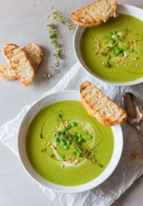 Crème de petits pois