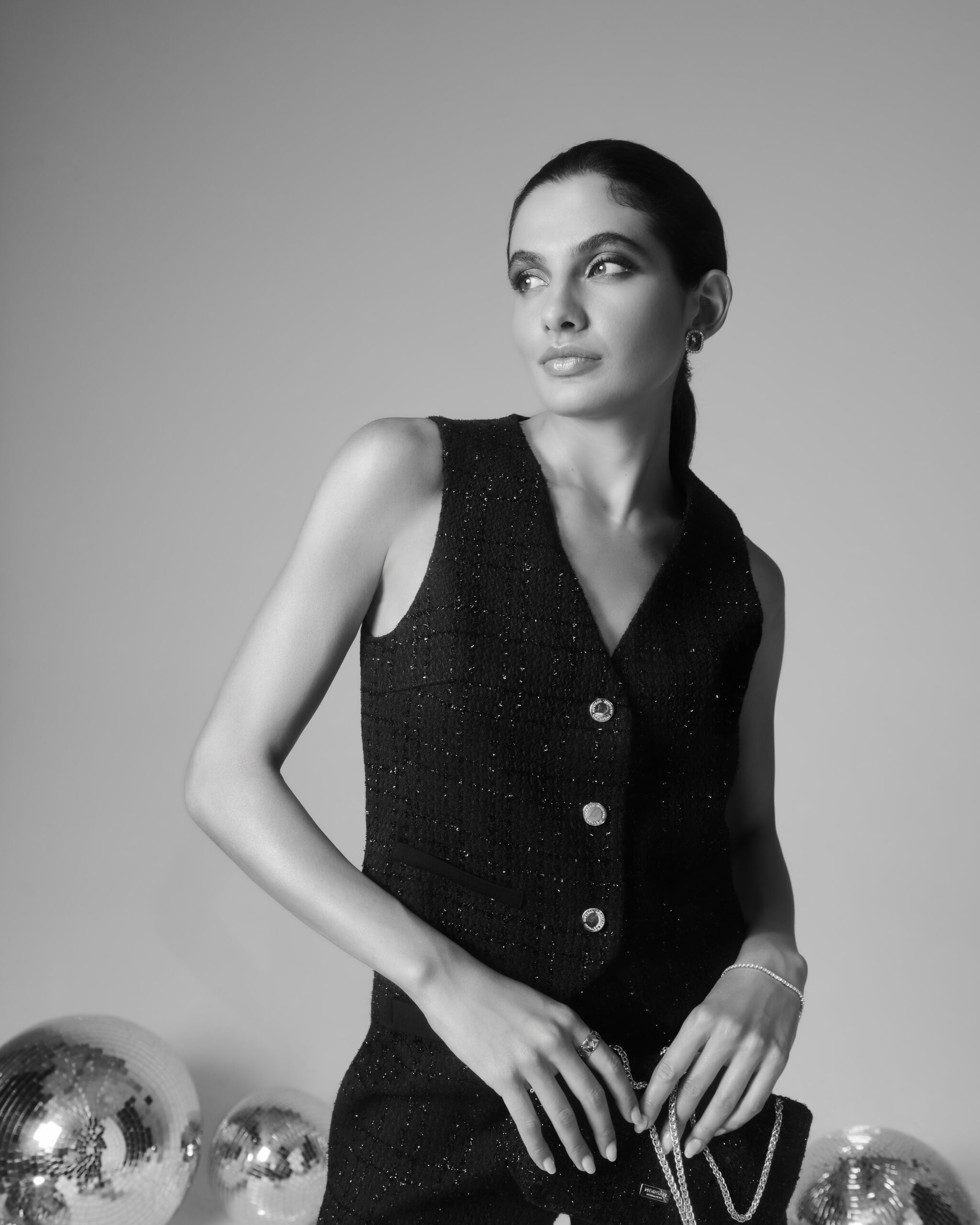 Gilet cintré sans manches noir femme morgan