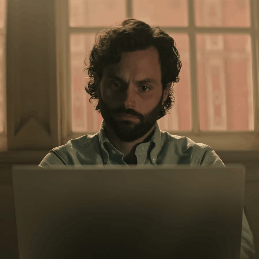 Penn Badgley dans le rôle de Joe Goldberg dans la série You.