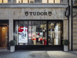Façade de la nouvelle boutique Tudor à Genève.