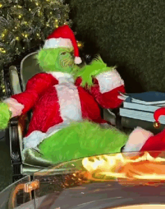 Céline Dion en Grinch pour Thanksgiving 2025.