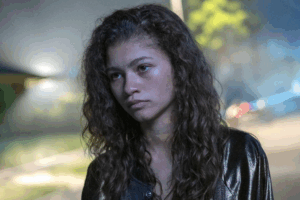 Zendaya dans le rôle de Rue Bennett pour Euphoria.