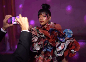 Rihanna au Met Gala en 2017.