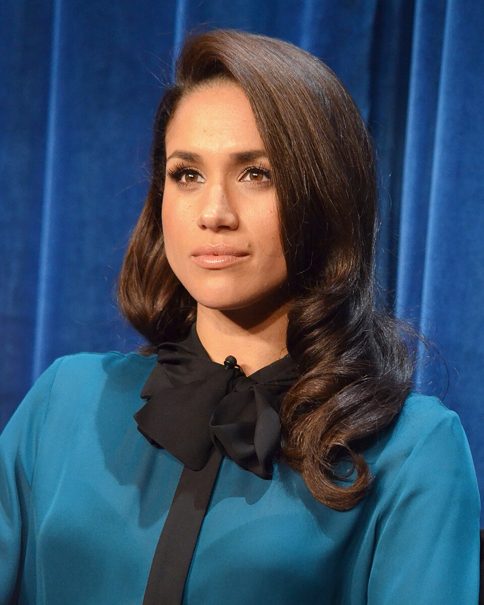 Meghan Markle lors d'un événement promotionnel pour la série télévisée Suits en janvier 2013