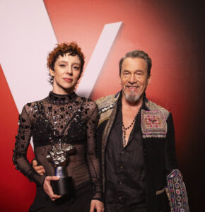 Lady O et Florent Pagny lors de la finale de The Voice, saison 15.