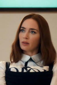 Emily Blunt dans le rôle d'Emily dans Le Diable s'habille en Prada 2 (2026).