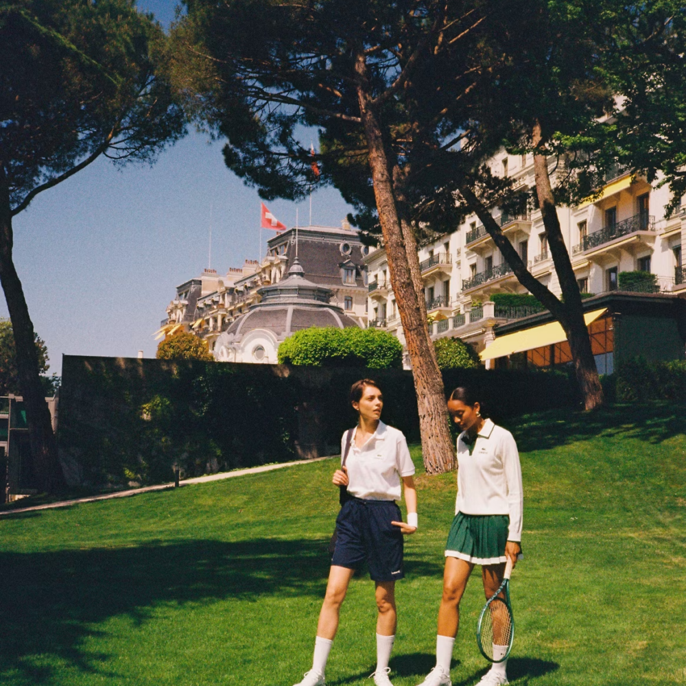 Lacoste se pose à Lausanne pour photographier sa nouvelle collection avec Lamarel