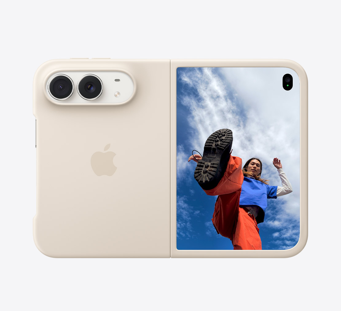 coque beige iphone Duo écran dépliable