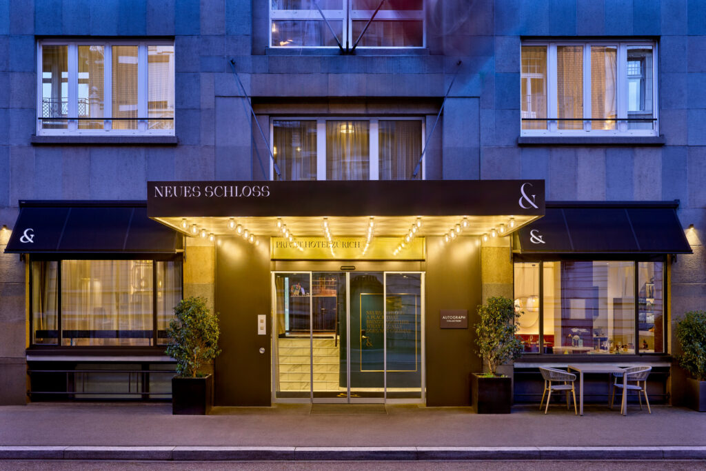 Façade du Neues Schloss Privat Hotel Zurich