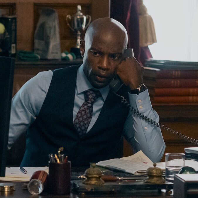 David Gyasi dans le rôle d'Austin Dennison dans la diplomate Crédits : Alex Bailey/Netflix
