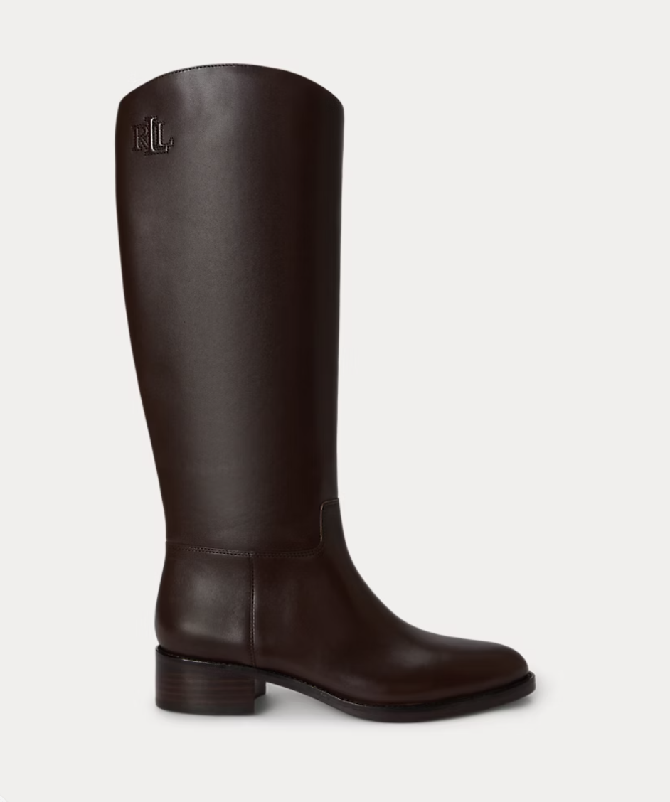 Bottes hautes Kyle en vachette ralph lauren
