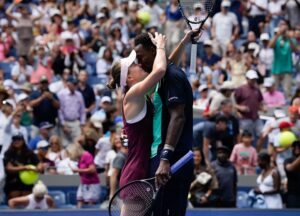 elina svitolina et gael monfils qui s'embrassent