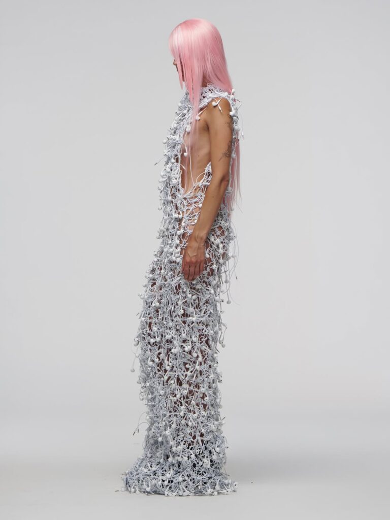 Omar Amorim - macramé dress